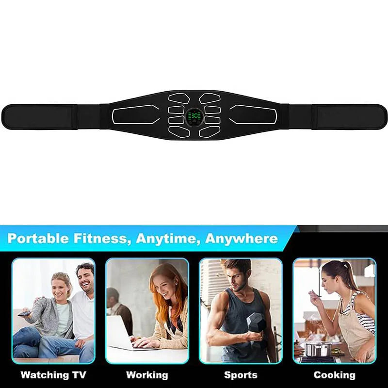 120cm Abdominal Massager Waist Belt - Professional Fitness Equipment for Muscle Toning and Abdominal Training