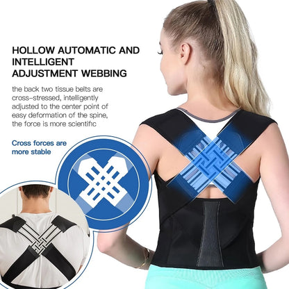 Back Brace Posture Corrector - Adjustable Support for Pain Relief & Perfect Posture for Men & Women!